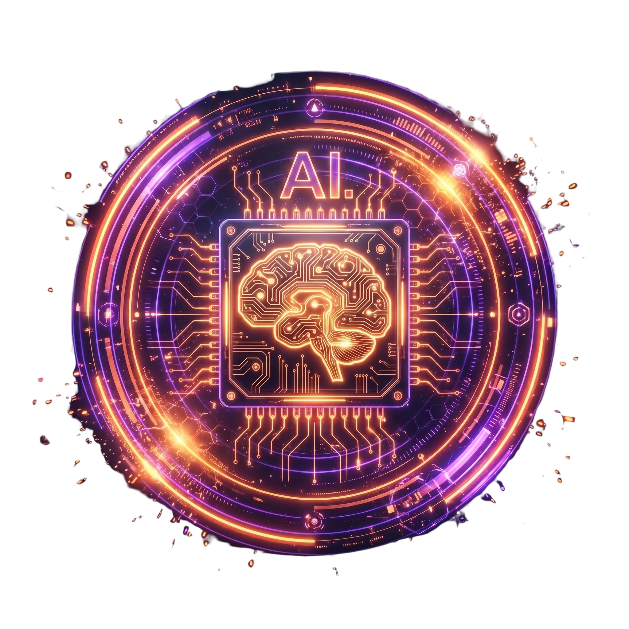 AI Brain HUD Visualization